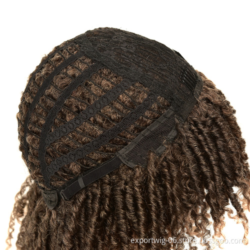 Wholesale curly wig for black women african omber glueless cosplay high temperature wigs water wave synthetic wig